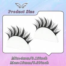 8 Pairs Soft Natural Long Lash Anime Style Reusable False Eyelashes, Suitable For Daily Makeup, Party, Cosplay - Spiky Manga Lashes - View 7