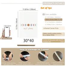 1pc Canvas Wall Art - Children's Ramadan Wall Decor _ Ramadan Countdown Calendar _ Eid Al-Fitr Countdown _ Prayer Times _ Ramadan Moon Phases _ Muslim Kids Printables - Baby Goods – Framed Nursery Wall Art Perfect For Playroom Decor Nursery Decor, Daycare Decor, Preschool Decor, Boy's Room Decor Girl's Bedroom Decor Kids' Room Decor - Multicolor - View 29