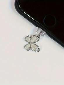 1pc Fashionable Butterfly Phone Dust Plug, Suitable As Birthday/Holiday Gift, Compatible With Type-C/Apple Interface, Cute Butterfly Dust Plug, Gift For Friends, Valentine's Day Gift, Festival Accessories Small Gift Gifts For Mother, Family, Friends, Birthday, Holiday Phone Accessories Phone Charm - Type-c - View 5