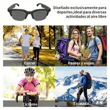 Gafas Inalámbricas, Versátiles Gafas Inteligentes con Controles Táctiles, Micrófono Integrado, Auriculares Inteligentes, Gafas para Conducir, Gafas Todo en Uno,Compatible con sistemas iOS y Android. - Negro - Ver 9