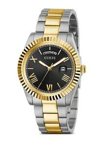 Guess 男女通用不锈钢情侣手表 - 极简刻度系列：男士极简风格与女士优雅风格 GW0265G5