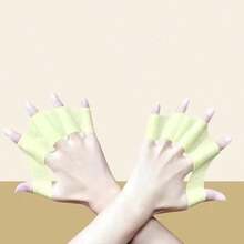 2pcs Summer Silicone Swimming Special Hand Fins For Teenagers, Adult Freestyle Paddling, Children's Hand Fins Swimming Equipment - Multicolor - View 7