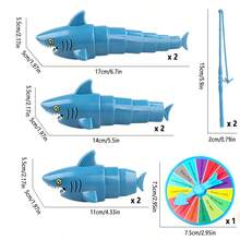钓鱼大战大师互动亲子鲨鱼桌面游戏玩具，儿童益智棋盘游戏，宝宝生日礼物 - 釣魚 - 查看 7