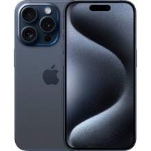 Refurbished Apple IPhone 15 Pro A2848 (Fully Unlocked) 128GB Blue Titanium (Grade B) W/ Wireless Earbuds - 查看 2