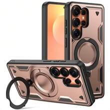 Galaxy S26 Ultra Phone Case With Built-In Stand, Available In Four Colors (Includes Optional Screen Protector) - 玫瑰金 - 查看 2