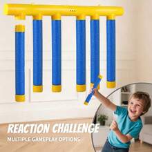 Children's Catch Falling Sticks Reaction Game, Hand-Eye Coordination Training Toy, Indoor Outdoor Interactive Speed Challenge Game, Suitable For Family Gatherings - Multicolor - View 2