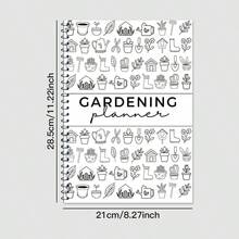 Jurnal de udare și îngrijire a plantelor de interior - Jurnal de planificare a grădinii cu pictograme de plante, ideal pentru organizarea casei și a biroului, organizator de planificare a grădinii cu spirală, consumabile de grădinărit - o marime - Vizualizare 2