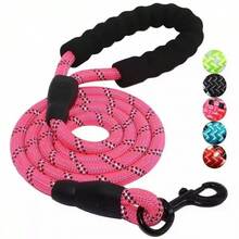 1pc Durable Pet Dog Leash With Soft Padded Handle And Reflective Trim, Suitable For Small, Medium And Large Dogs, All Season Use - Multicolor - View 2