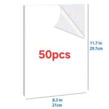 100 tờ giấy dán decal in phun - Trắng bóng - Giấy decal chống thấm nước - Kích thước chuẩn A4 21cm X 29,7cm - Trắng 1 - Xem 13