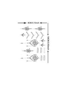 1 ورقة وشم مؤقت بتصميم قلادة هانا Y2K للنساء والرجال والبالغين على اليدين والأصابع والقدم والرقبة والترقوة والخصر والساقين والكتف والكاحل والساعد والساق والذراع، وشم شبه دائم مقاوم للماء وطويل الأمد وواقعي - الأسود - مشاهدة 7