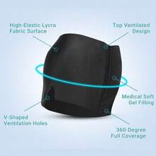 1PC Migraine & Headache Relief Cap With Gel Packs - Hot & Cold Therapy Mask For Tension, Puffy Eyes & Stress. Reusable Odorless Hat Provides Soothing Compression For Targeted Pain Relief. - Black - View 5