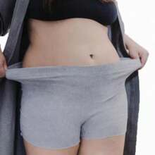 4/2/1 Pack Disposable Underwear; Travel Hotel Sanitary Panties; Maternity Postpartum Belly Shaping Elastic Pants; Seamless Non-Binding Soft & Comfortable - Flat Angle - View 3