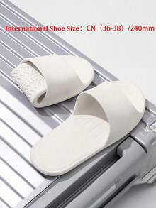 可折叠旅行拖鞋 - 便携防滑，适合海滩、商务旅行、酒店和淋浴间使用