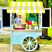 Fowecelt 2 套马戏团主题遮阳篷装饰，3D 条纹纸板遮阳篷，适用于夏季户外嘉年华墙面装饰、马戏团派对装饰（粉色、红色、绿色、黄色、蓝色、马卡龙风格）