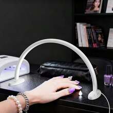 1pc LED Desk Lamp, Crescent-Shaped, USB Powered, 3-Color Dimmable, Convenient Portable, Suitable For Manicure, Eyelash Extension, Tattoo Lighting, Fashion Design, Manicure Lighting, Modern Desk Lamp Gift - Nhiều màu - Xem 8