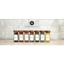 12/24/35pcs Stück, Gewürzglas-Set, Gewürzgläser aus Glas mit Sandelholz-Deckel, 120ml Gewürzbehälter für Küchengewürze und Gewürze, Küchenvorratsgläser, Gewürzgläser mit Deckel und Etiketten, Küchenzubehör - 35 Stück quadratische Sandelholzdeckel-Version - Übersicht 11