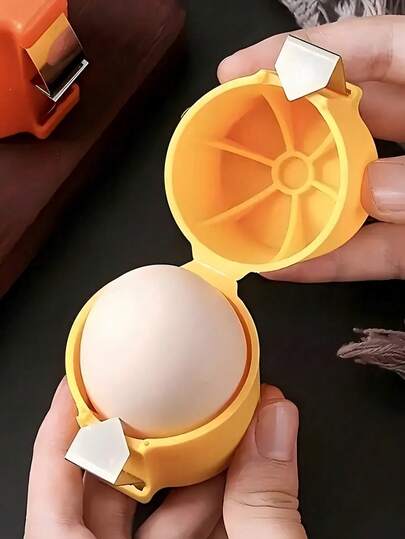Easy-To-Clean Egg Shell Opener, Quick Peel And Yolk Separator - For Raw & Hard-Boiled Eggs, Cracker & Peeler Tool, Kitchen Gadgets For Cooking & Baking, Practical Kitchenware, Easy To Clean Material, Egg Separator For Cooking, Camping, Kitchen Accessories, Kitchen Gadgets, Multifunction Egg Cracker Separator Egg Opener