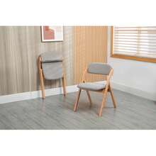 Homefun Folding Chair With Padded Seat, Stackable Wooden Dining Chair With Removable Cover, Two Removable Covers, Folding Chair For Guests, Kitchen, Office, Wedding Party, Picnic.