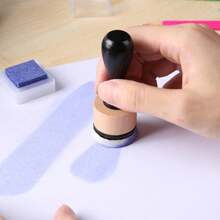 1 Set Round Ink Blending Tools (Includes Replacement Sponge Set), Suitable For Handmade Distressing, Ink Blending, Scrapbooking, Painting And Other Craft Projects, Professional Ink Art Tools - A - View 2