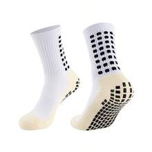 10/50pairs Football Socks For Girls Boys Sports Socks Towel Bottom Grip Socks Soccer Basketball Skateboard Rugby Exercise Athletic Socks, For Teenager - 50雙白色 - 查看 4