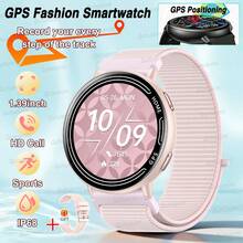 GUHUAVMI 2026 新款女士时尚 GPS 运动智能手表，1.39 英寸 360*360 高清全触控屏，超薄机身，内置 GPS 定位，蓝牙通话，语音助手，DIY 表盘，快门控制，音乐播放，女性生理期提醒，时尚可穿戴设计，100 多种运动模式 - 彩色 - 查看 23