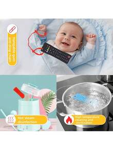 1pc Remote Control Teething Toy For Babies, Infant Molar Stick, Convenient Portable Chew Toy - Multicolor - View 5