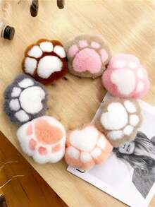 1 móc khóa hình bàn chân mèo dễ thương bằng lông giả, mặt dây chuyền hình bàn chân mèo nhồi bông, phụ kiện túi xách hình bàn chân chó/gấu nhồi bông, phụ kiện túi xách hoạt hình dễ thương, móc khóa nữ, móc khóa đeo cổ tay, móc khóa đôi, móc khóa xe hơi, dây đeo móc khóa, móc khóa ba lô, quà sinh nhật, quà tặng bạn bè - Nhiều màu - Xem 5