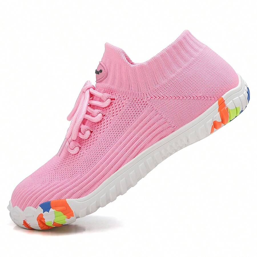 女士速干鞋、户外游泳鞋、涉水鞋、透气防滑溯溪鞋、夏季钓鱼鞋、步行鞋、织物鞋面，透气轻便 - 粉色 - 查看 1