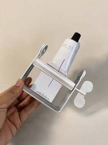 1pc Aluminum Toothpaste Squeezer, Prevent Toothpaste Waste, Essential For Back To School, Travel & Vacation, Women's Hair Accessory, Hairstylist Tool, Hair Dryer, Hair, Hairstyling Tool, Hair Care Product, Hair Accessory, Hair Care, Curling Brush - Black - View 4