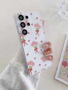 1个郁金香心形图案透明TPU软手机壳，防摔防刮防指纹，摄像头开孔精准，兼容三星、Pixel、Infinix、Redmi等品牌手机 - 彩色 - 查看 5