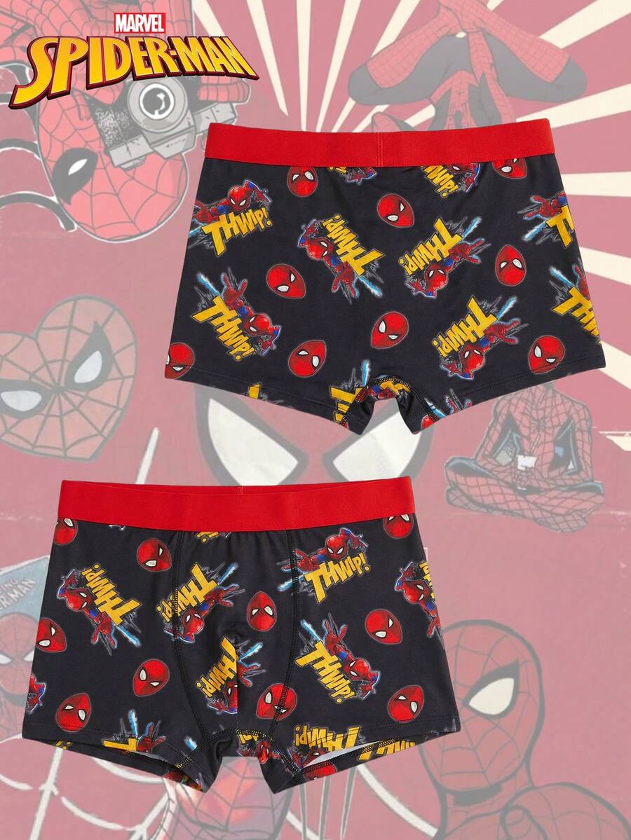 Disney 1pc Spider-Man Men's Briefs, Skin-Friendly Elastic Fitted Comfortable Boxer Briefs, All Season - Multicolor - View 1