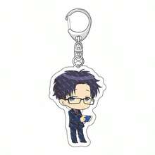Q Version Cartoon Girl Acrylic Keychain, Cute Anime Character Bag Charm, Transparent Key Ring Pendant, Backpack Hanging Ornament, Collectible Decor, Novelty Gift For Anime Fans - Multicolor - View 17