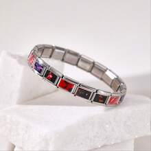 1PC Stainless Steel Multi-Element Modular Bracelet Accessories, Art Pattern Style, Ocean/Nature/Animal Designs, DIY Jewelry Materials - Multicolor - View 14