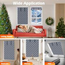 2026Qibiyuu Thermal Window Cover For Winter 39 X 63 Insulated Window Curtain With  Cold Weather Window Insulation Kit Draft Stopper Blackout Curtain For Home Keeps Heat In And Blocks Cold Air - 39in X 63in Cover - View 5