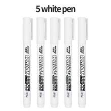 10pcs/Pack 1.0mm White Permanent Marker Pens, ART WALKER Brand, For Metal, Ceramic, Glass, Leather, Film, And Dark Materials Writing, Marking - Marker - View 12