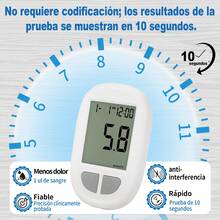 Pulsovital Medidor De Glucosa Digital Glucómetro Digital Con Glucómetro Digital 50 Tiras Y 50 Lancetas,color Blanco - Beis - Ver 3
