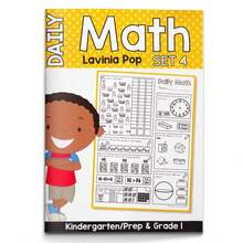 Cuaderno de actividades de matemáticas diarias - Práctica mixta con habilidades numéricas y cálculos, páginas divertidas de colorear por matemáticas, problemas de palabras y tareas lógicas, ejercicios claros paso a paso, desarrolla el sentido numérico, el enfoque y la confianza - Matemáticas diarias - Ver 15