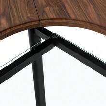 Coffee Tables - Brown+Black + Glass+Metal + MDF - View 8