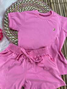 Girls' Outfit Set - New Arrival/Fashion/Party/Outing/Promotion/ - 粉色 - 查看 3