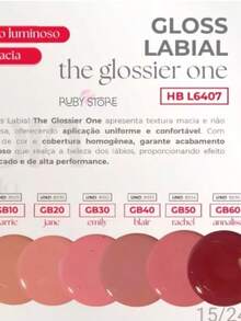 The Glossier One Lip Gloss - Blow Ruby Rose Line - GB20 - 查看 4