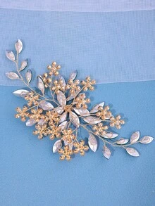 1件女士优雅水晶编织手工发箍，新娘婚礼派对配饰礼品 - 綠色 - 查看 6