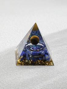 1件波西米亚风格水晶柱金字塔装饰品，适合家居桌面装饰、冥想桌摆件，提升氛围，适合灵性主题的客厅、卧室、书房、办公桌、书架。 - 彩色 - 查看 15