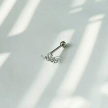 Titanium Steel Snake Tongue Piercing Jewelry, Punk Style Tongue Ring - Snake Repair Tongue Nail - View 4