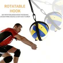 1个带金属夹的可调节泡沫手柄排球训练工具 - 黑色悬挂式跳跃练习器材，耐用PP材质，适用于篮球、足球和排球技巧训练 - 便携耐用的运动配件，女孩排球礼物，便携式运动装备，结构坚固，篮球跳跃训练器，适合个人练习和技能提升，扣球和跳跃训练