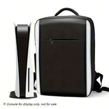 PS 5 Game Backpack, Protective Travel Carrying Case Compatible With 5 Console, Game Storage Bag With Multiple Pockets For PS 5 Discs/Games/Laptop, Tech Gift For Men, Women, Girls, 5 Storage Bag, Game Controller Accessory Backpack For PS-5, Shockproof Dustproof Waterproof Travel Bag With Adjustable Shoulder Strap, Black - Multicolor - View 5