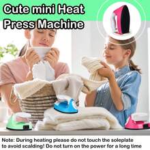 Mini plancha eléctrica portátil para viajes, manualidades, ropa, tapete de costura, protector de plancha eléctrica, suministros de planchado para el hogar - Tipo de Enchufe A USA (110-127V) - Ver 6