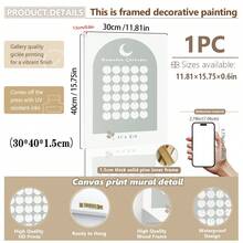 1pc Canvas Wall Art - Children's Ramadan Wall Decor _ Ramadan Countdown Calendar _ Eid Al-Fitr Countdown _ Prayer Times _ Ramadan Moon Phases _ Muslim Kids Printables - Baby Goods – Framed Nursery Wall Art Perfect For Playroom Decor Nursery Decor, Daycare Decor, Preschool Decor, Boy's Room Decor Girl's Bedroom Decor Kids' Room Decor - Multicolor - View 17