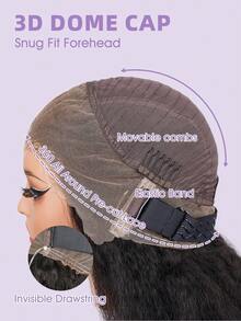 bling hair Kinky Straight Invisi Drawstring Glueless Full 360 Lace Front Wigs Human Hair Wear And Go Glueless Wigs Human Hair Pre Cut Pre Plucked 360 Frontal Kinkystraight Human Hair Wigs For Women 18 20 22 Inch 200% Yaki Straight 360 Full Lace Wigs Natural Color,Kinkystraight Human Hair Wig 13x6 Lace Front Wigs Human Hair Pre Plucked With Baby Hair 200% Density Yaki Straight Glueless Wigs Human Hair Pre Plucked (13x6 Yaki Straight Wig, 26 Inch),3 In 1 Half Wig Kinky Straight Glueless Wigs Human Hair Comfortable Fit No Glue Needed Wear & Go Seamless Clip In Wigs 20 Inch - Natural Black - 查看 5