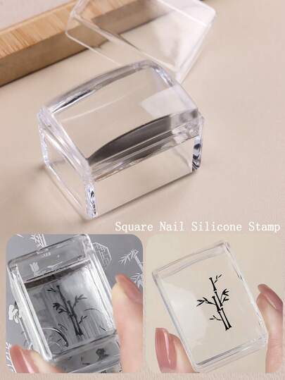 Professional Multi Nail Stamping Press Machine With Silicone Plate & Applicator Tool - Easy-To-Use Nail Art Stamper For Salon, DIY Manicure, French-Style Tips Design, Hygienic & Reusable Nail Printing Tool For Hands And Feet