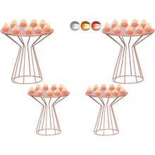 Cake Stand Tray 25cm X 20cm Party Decoration 4 Pieces - Silver - View 5